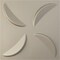 Ekena Millwork 19 5/8in. W x 19 5/8in. H Pinwheel EnduraWall Decorative 3D Wall Panel Covers 2.67 Sq. Ft. WP20X20PICSV - alternate 1